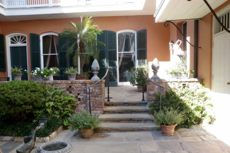 flagstone courtyard New Orleans