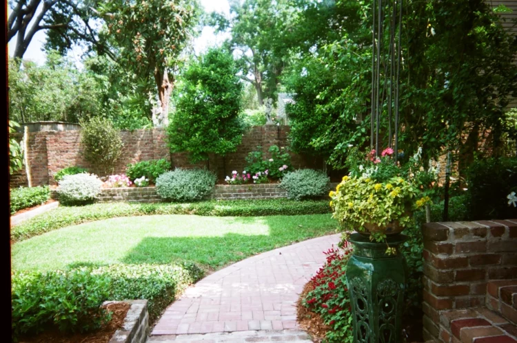 Lush Garden in New Orleans