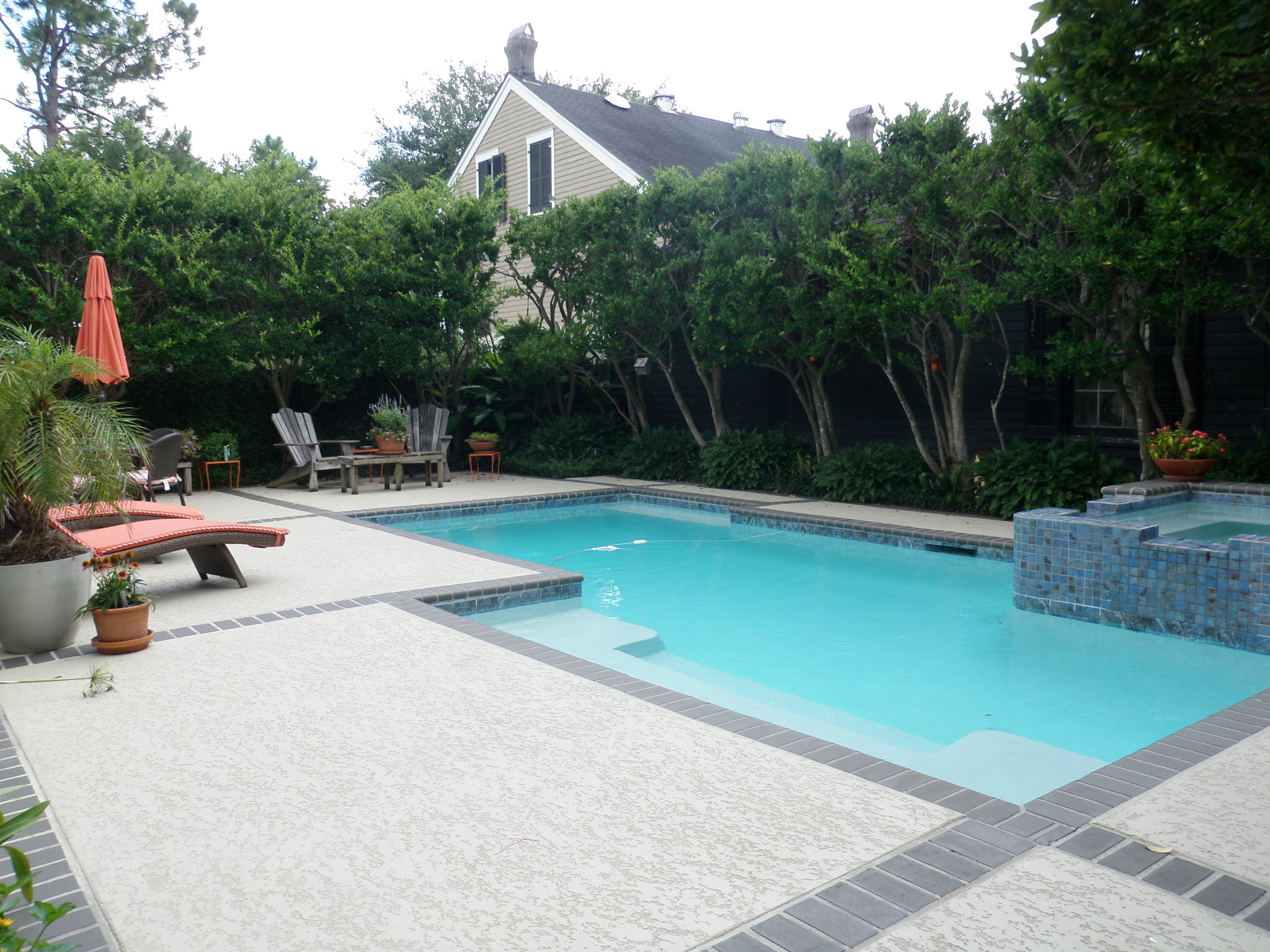 pool AFTER renovations with Exterior Designs of New Orleans